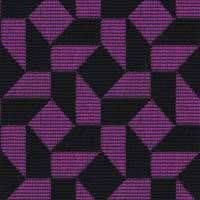 Stoff 4492-85 Magenta-Schwarz abstrakt gemustert