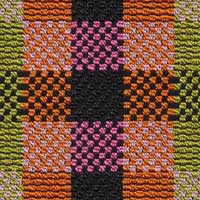 Stoff 4498-55 Orange-Rosa-Schwarz-Beige gemustert