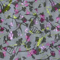 Stoff 8001-95 Muster floral Magenta-Grau