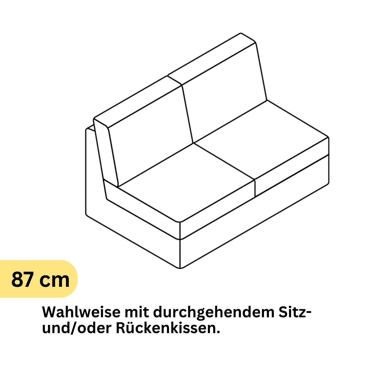 COR Conseta: Skizze Sofa-Korpus 40270