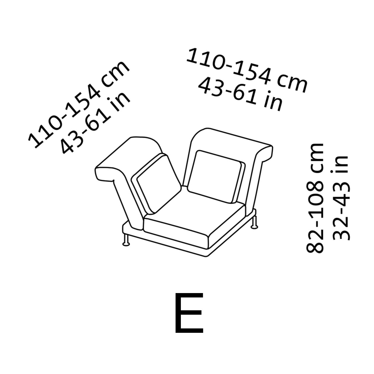 Maßzeichnung brühl moule medium Eckelement