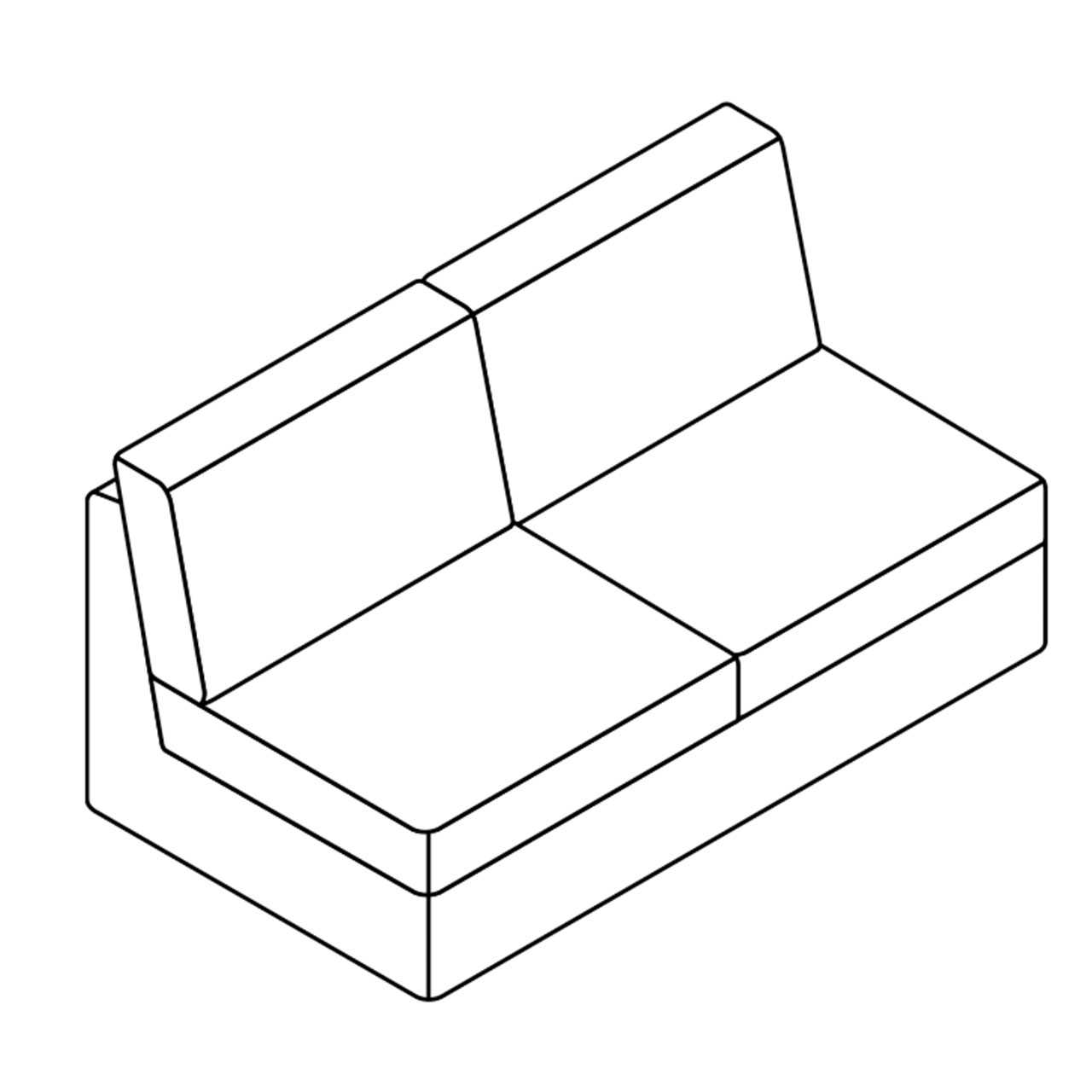 COR Conseta: Skizze Sofa-Korpus 40280