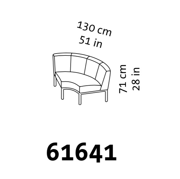 Maßzeichnung eines 90-Grad-Eckelements für die Serie add1 von brühl. 