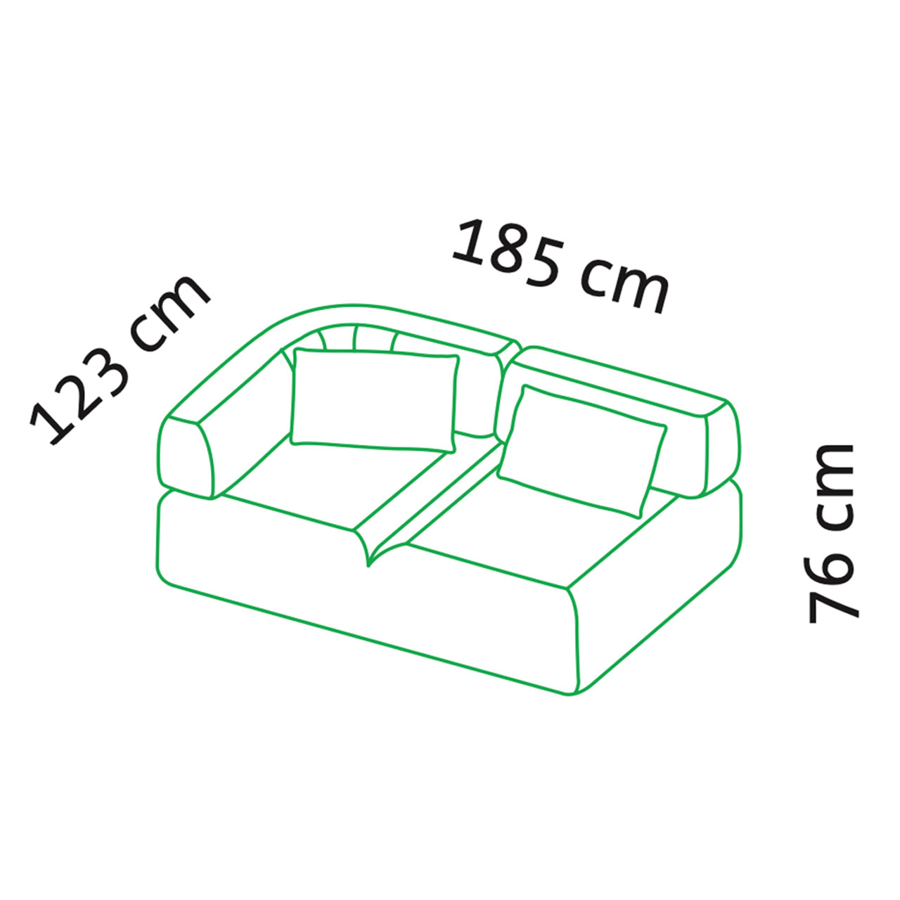 Maßzeichnung für das all together Openend 73625.
