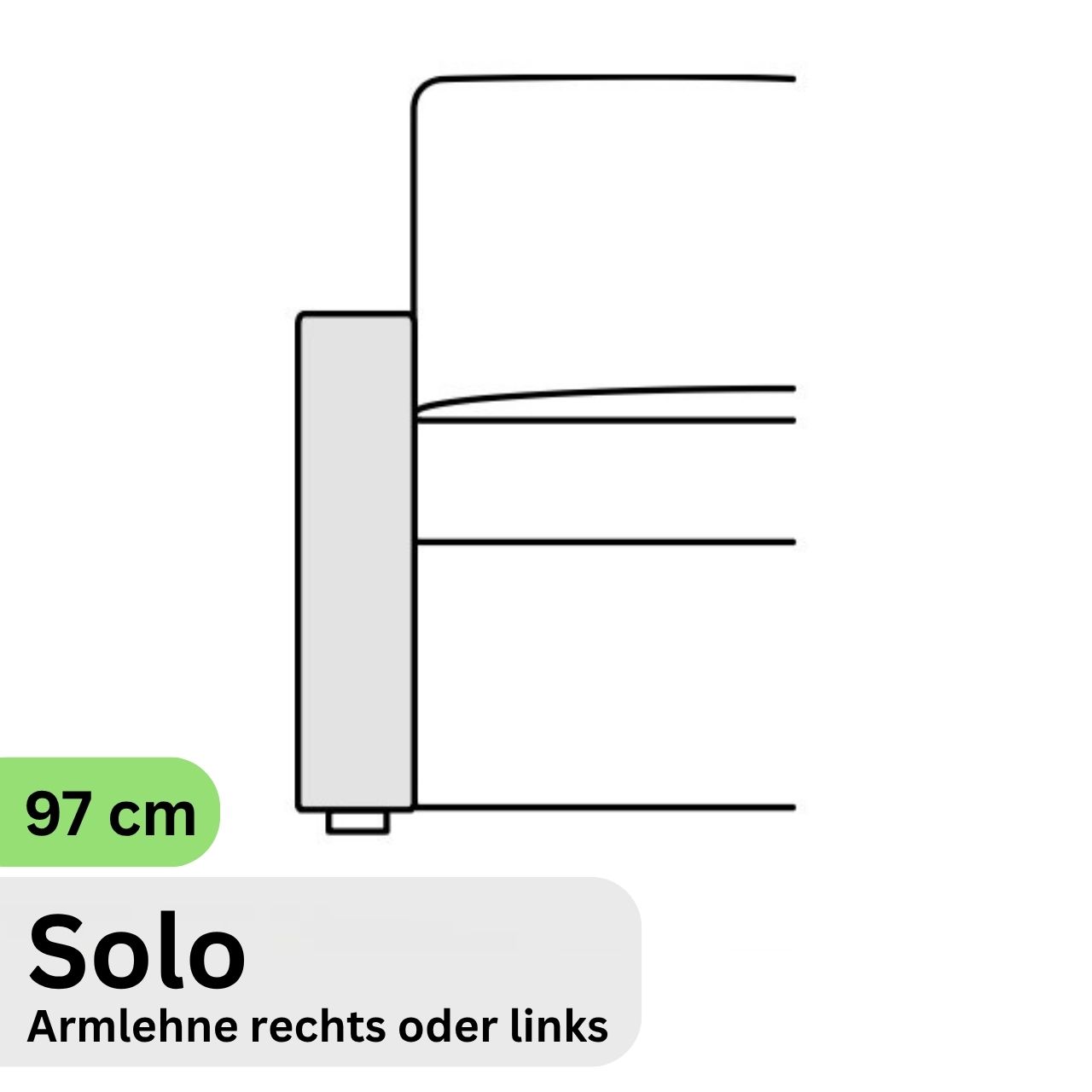 COR Conseta: Skizze Armlehne 60910