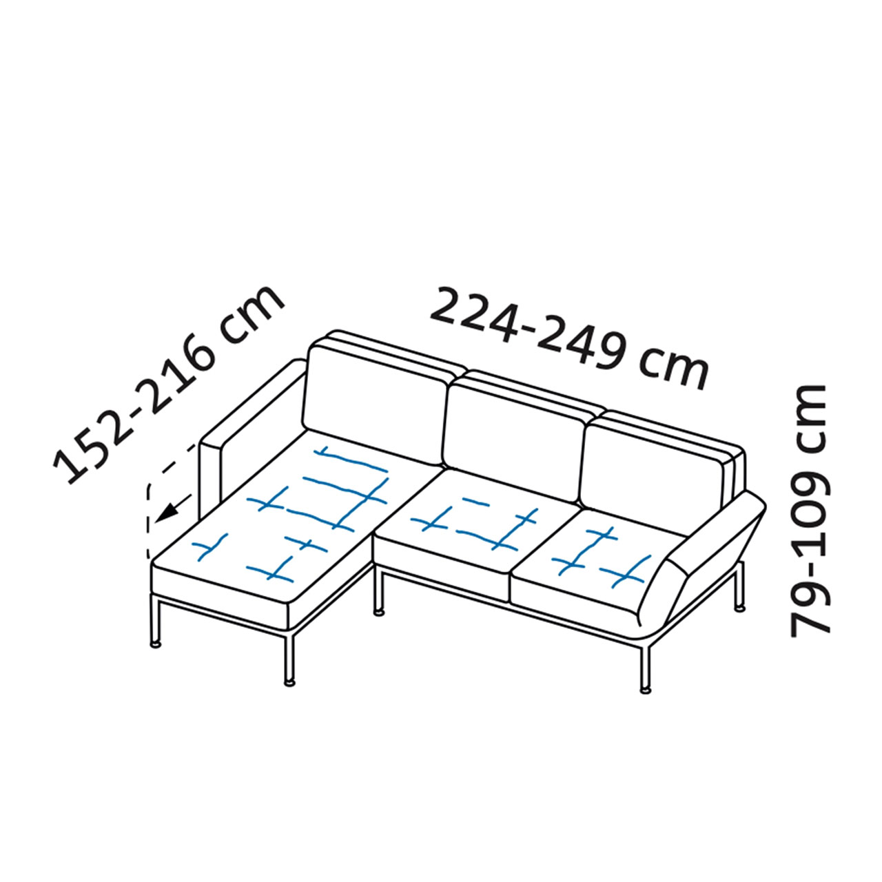 Maßzeichnung roro small soft 77076-77007