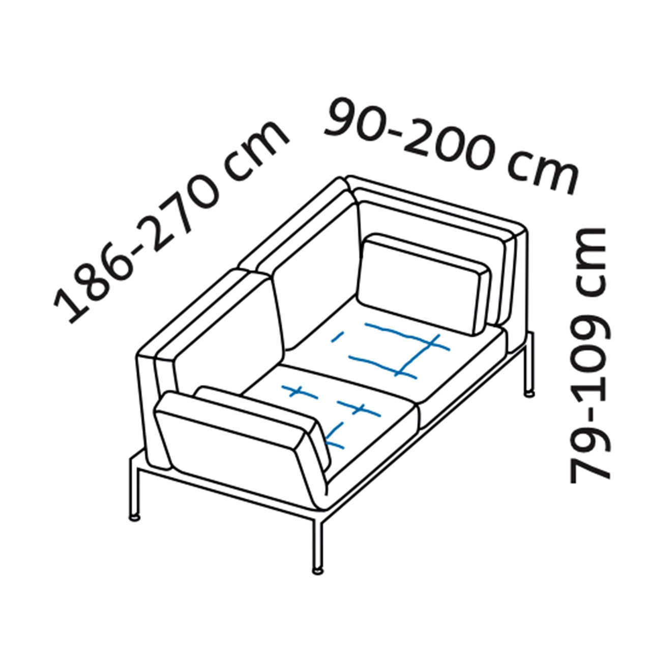 Maßzeichnung roro medium soft 74026