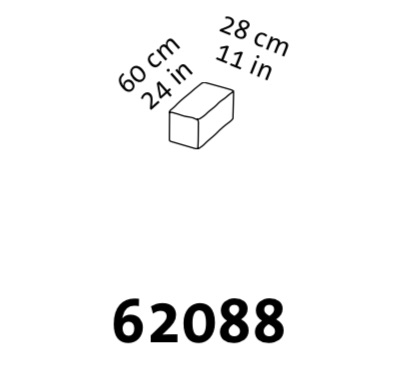 Maßzeichnung brühl easy pieces Kubus Kissen