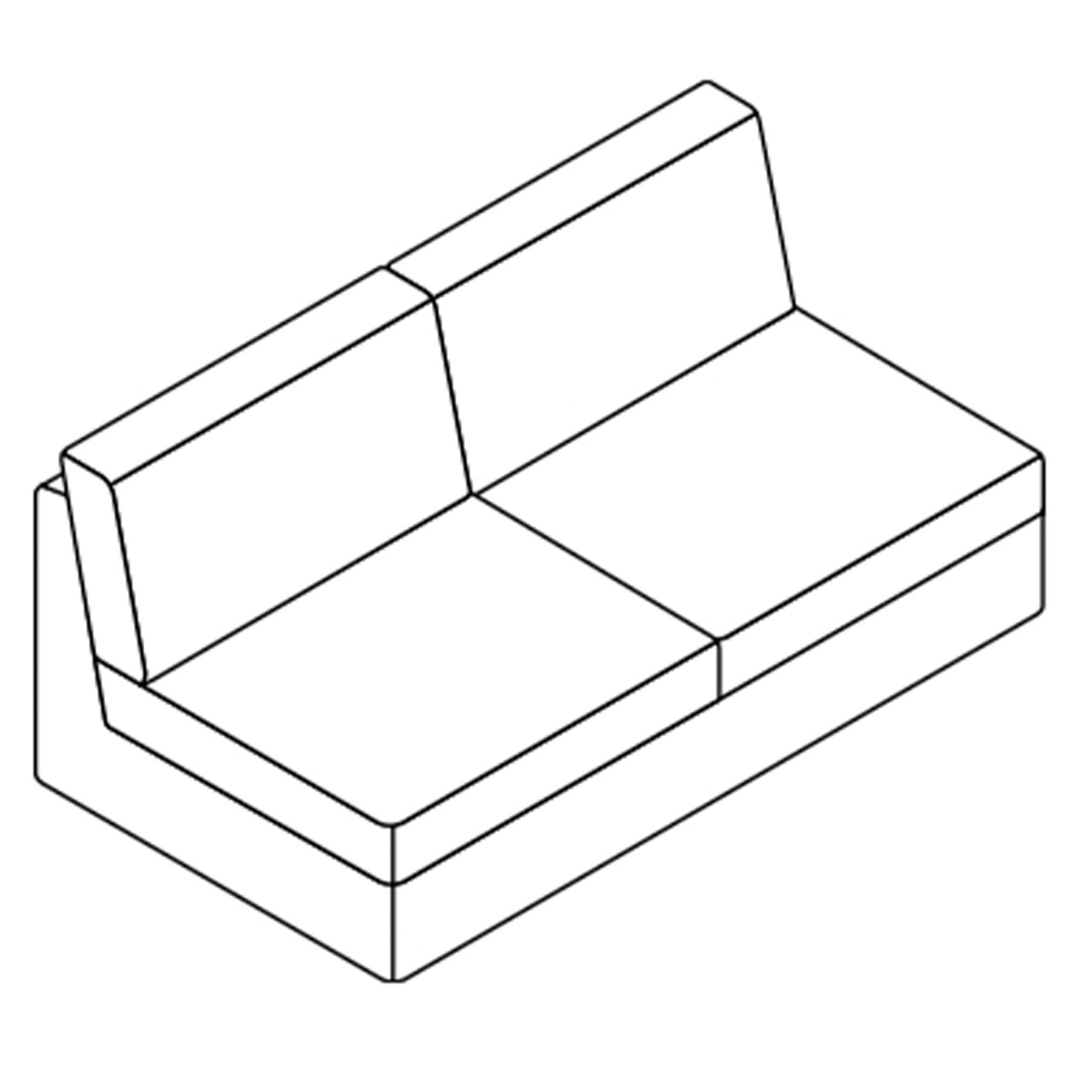COR Conseta: Skizze Sofa-Korpus 40299