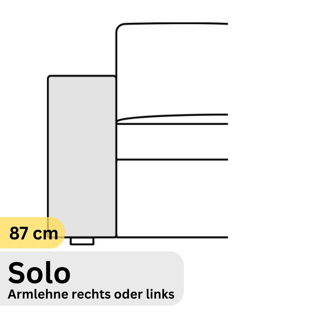 COR Conseta: Skizze Armlehne 60050