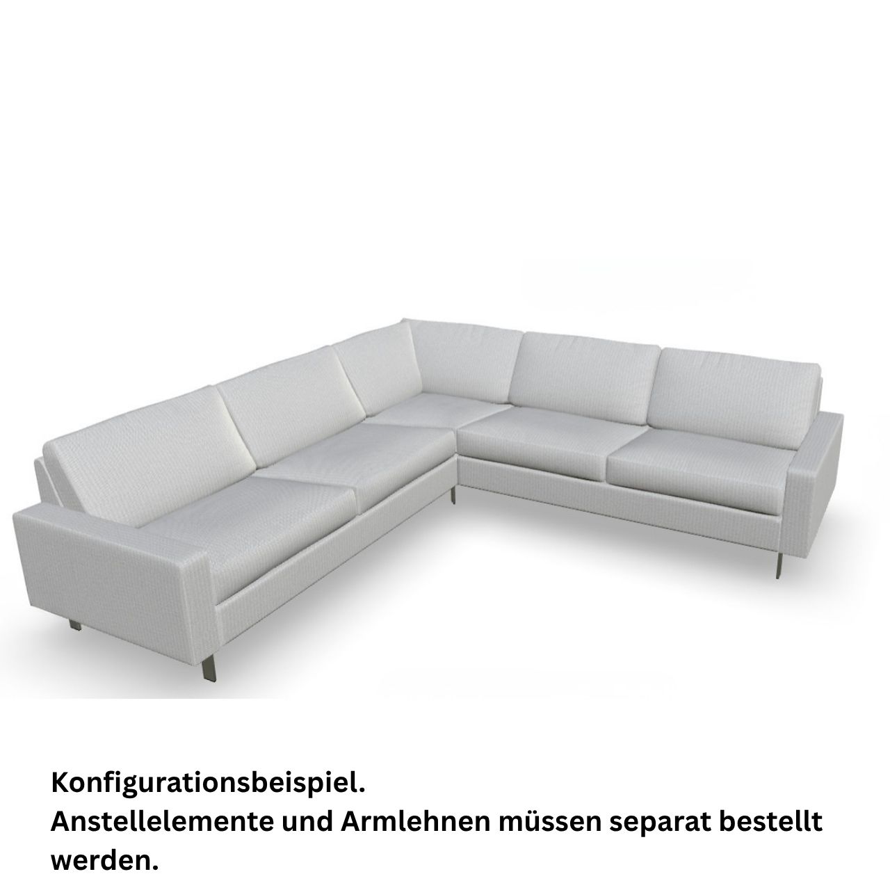 COR Conseta Konfigurationsbeispiel Ecksofa mit zwei Anstellelementen.