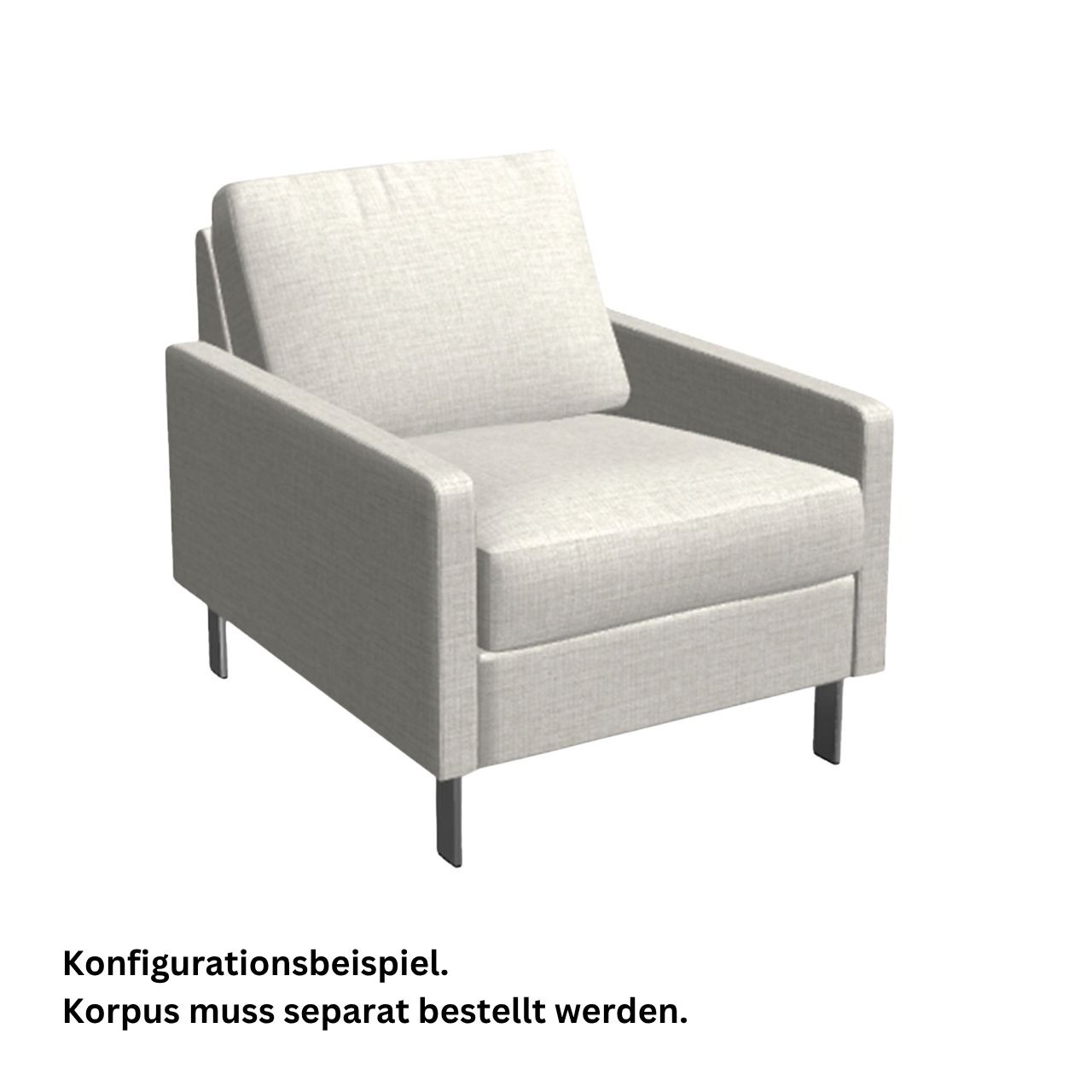 COR Conseta Armlehne 44030 niedrig, Breite 6 cm