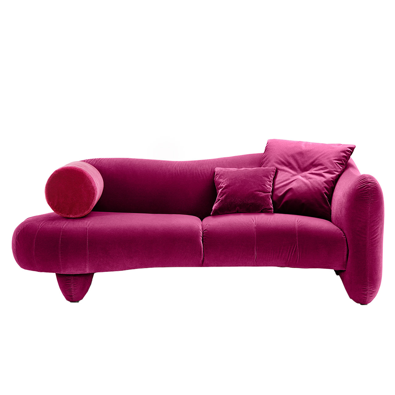 Openend mit Armlehne rechts. Auf der linken Seite ist eine Armlehnrolle angebracht.