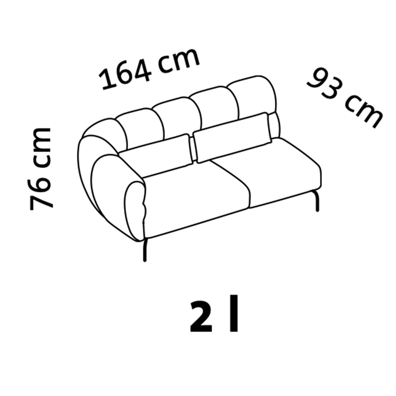Maßzeichnung brühl magnolia Anstellsofa 73022