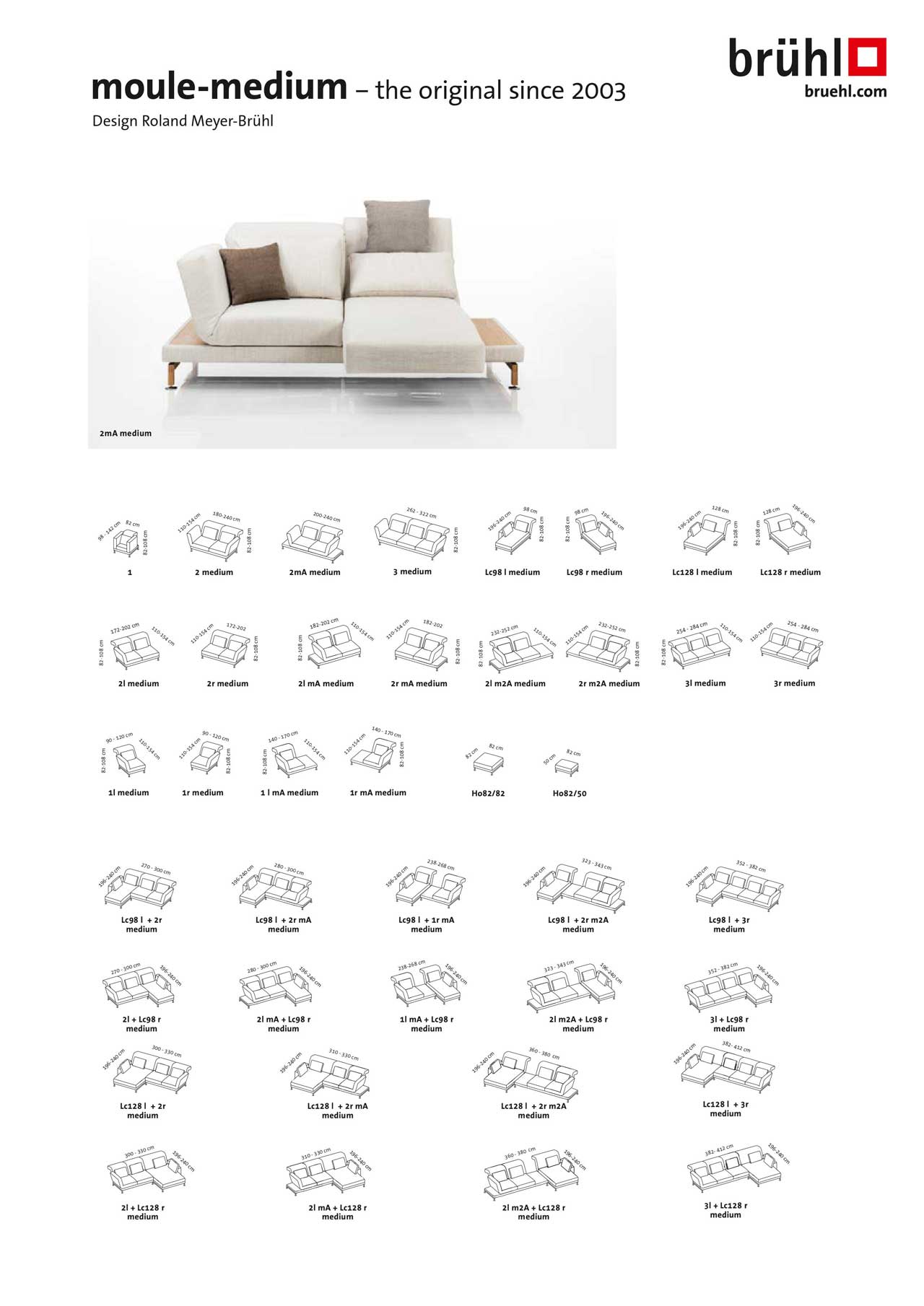 Maßblatt brühl moule medium