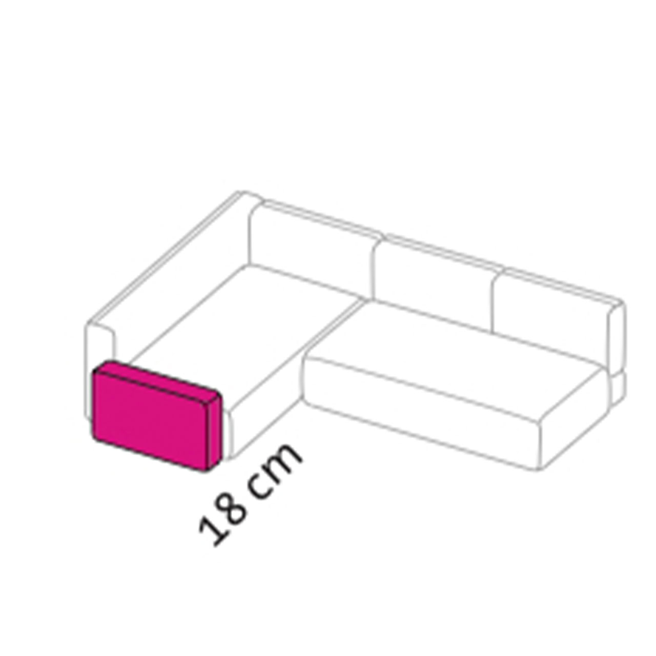 Maßzeichnung brühl piano Armlehne