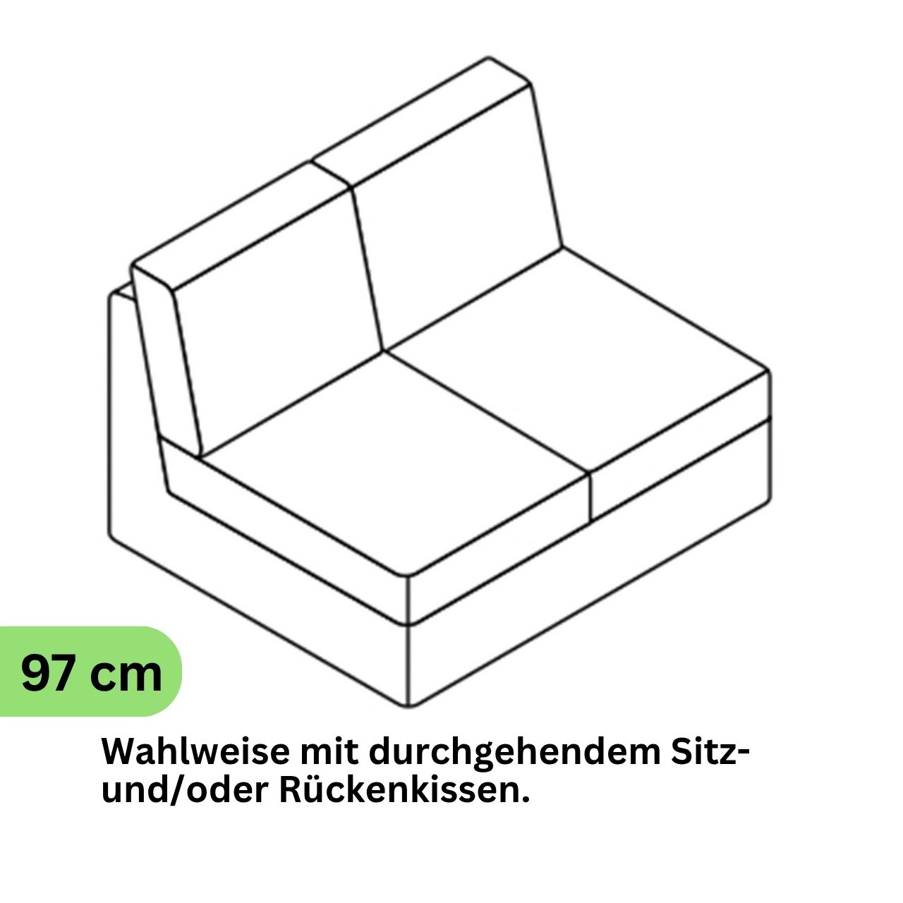 COR Conseta: Skizze Sofa-Korpus 40269