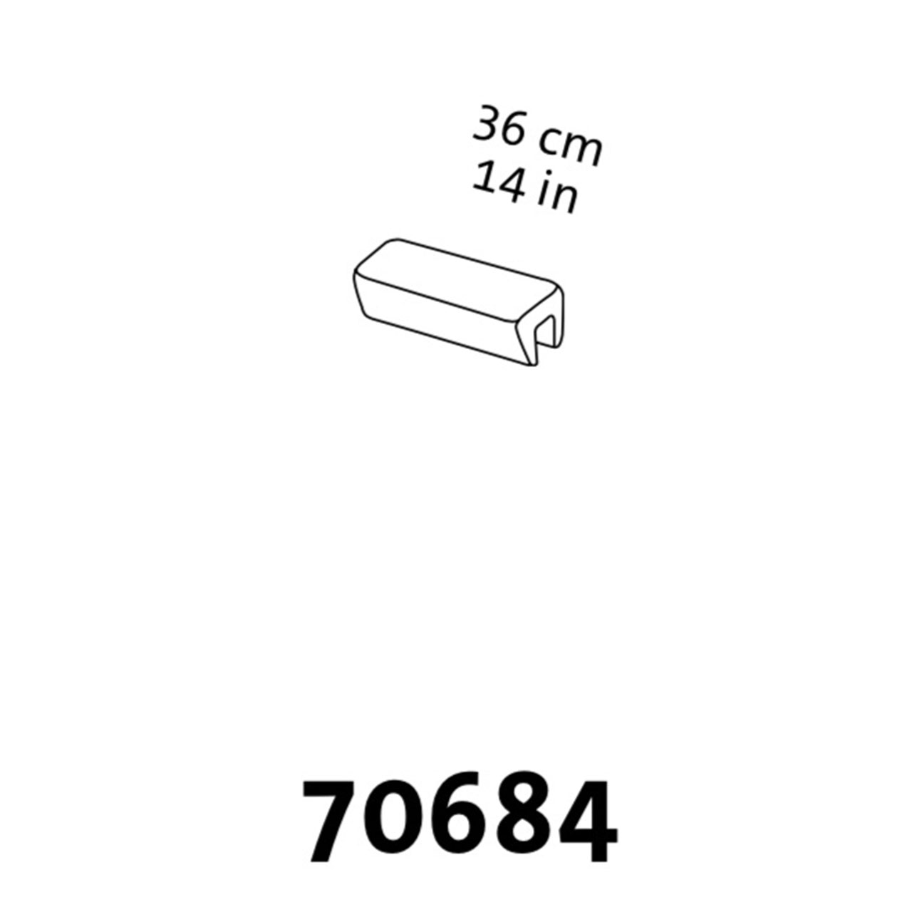 Maßzeichnung brühl belami high Kopfstütze