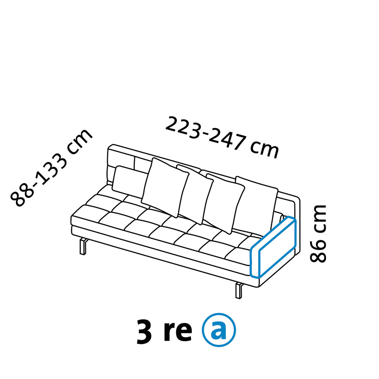 Maßzeichnung brühl amber 67729 Armlehne a