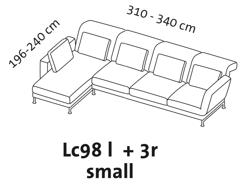 Maßzeichnung brühl moule small Garnitur
