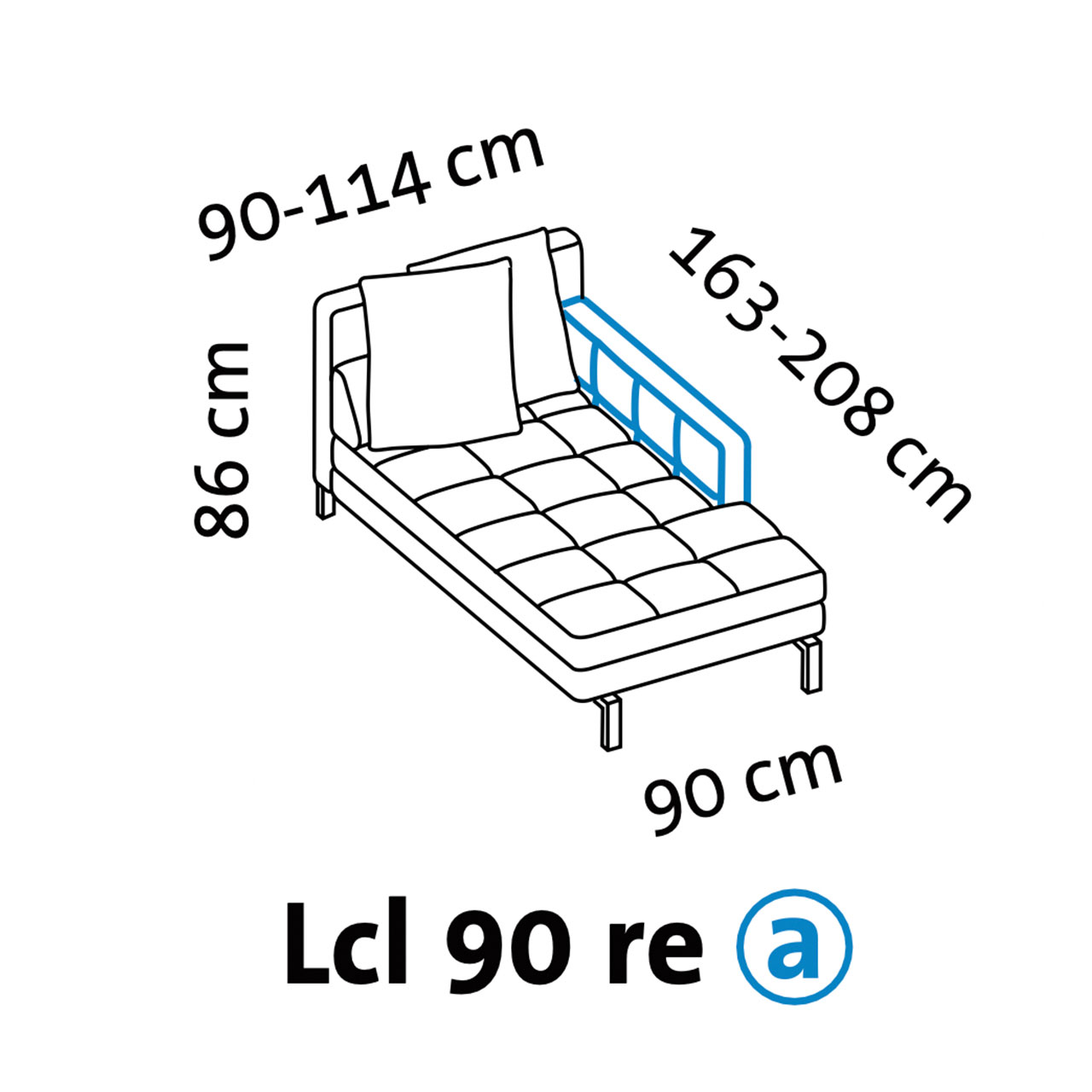 Maßzeichnung brühl amber 67733 Armlehne a