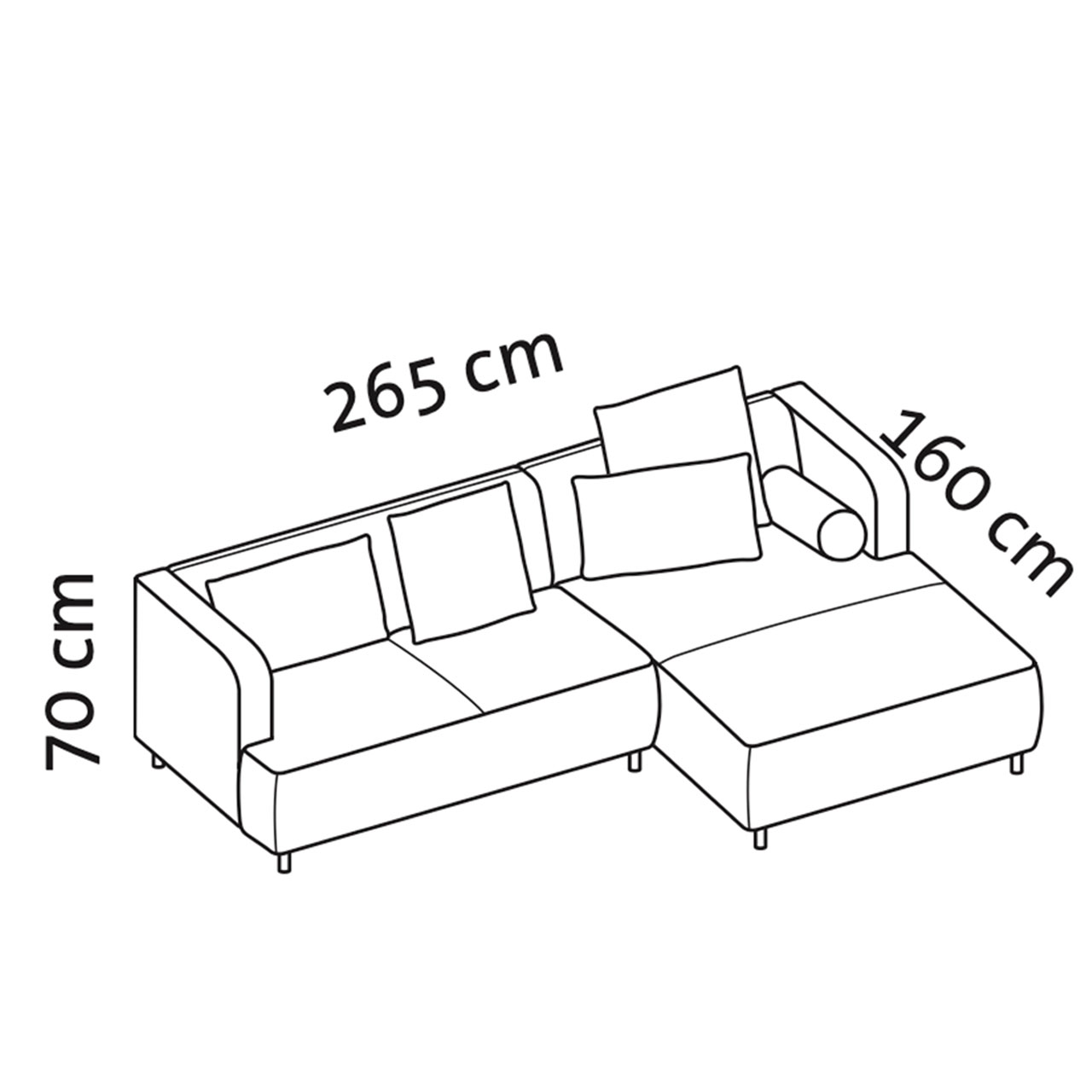 Maßzeichnung brühl aoyama Garnitur