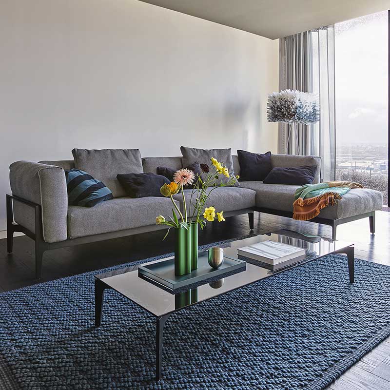 Ecksofa mit Recamiere rechts in Wohnzimmer-Setting