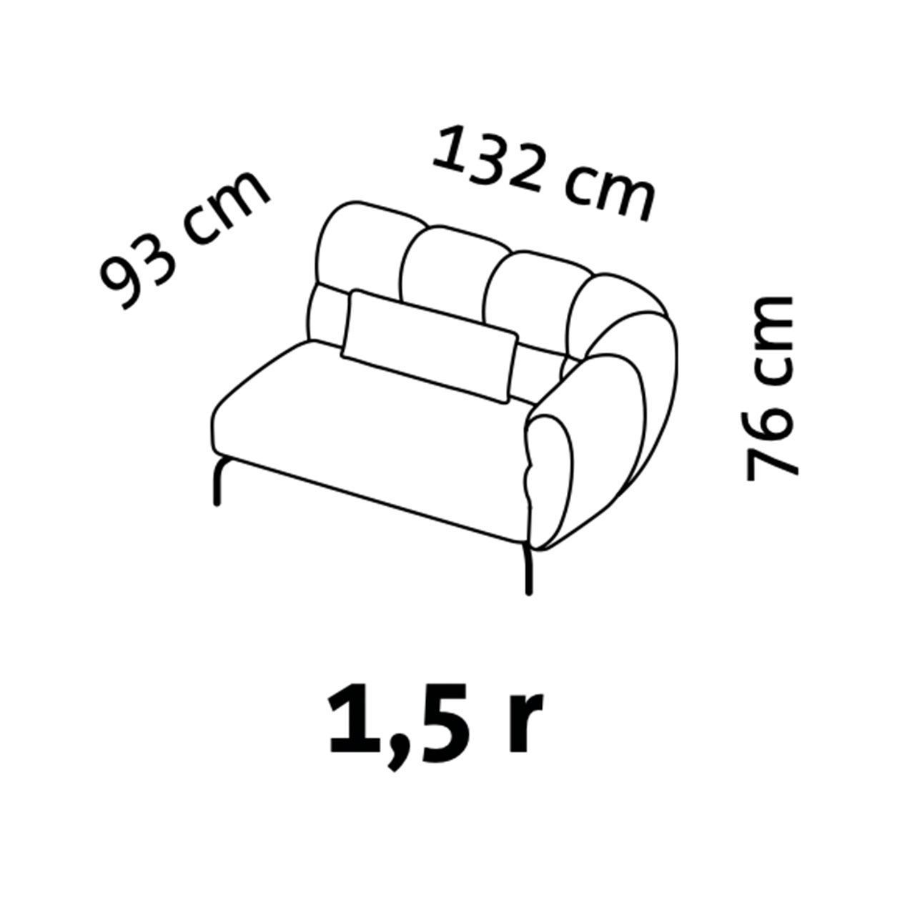 Maßzeichnung brühl magnolia Anstellsofa 73019