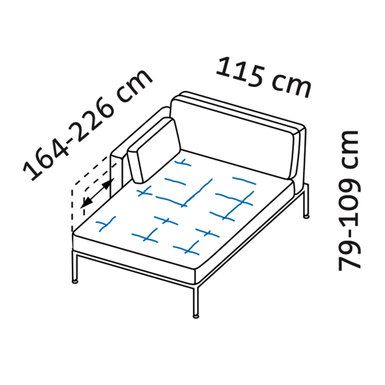 Maßzeichnung roro medium soft 74024