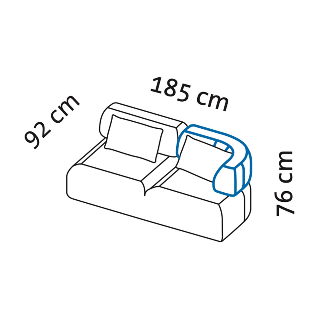 Maßzeichnung für das all together Openend 73622.
