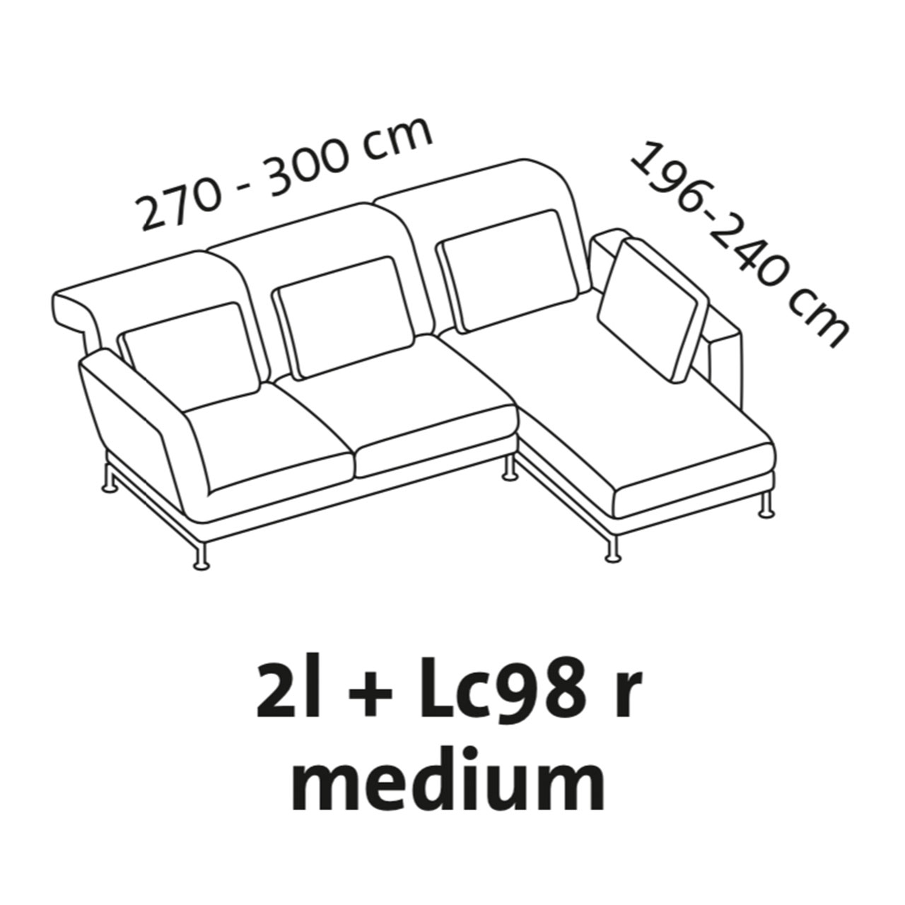 Maßzeichnung brühl moule medium Garnitur