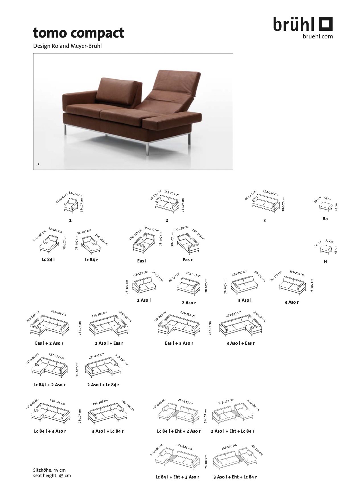 Maßblatt brühl tomo compact
