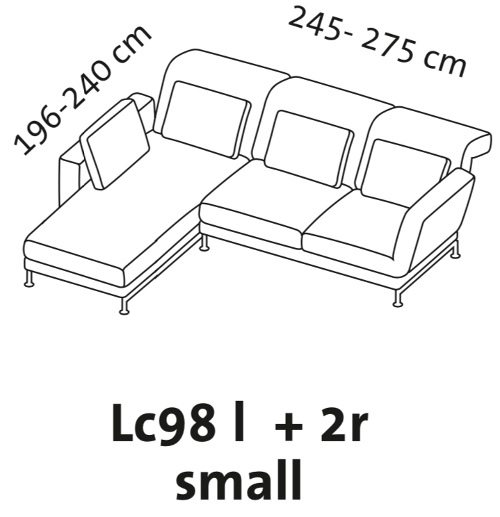 Maßzeichnung brühl moule small Garnitur