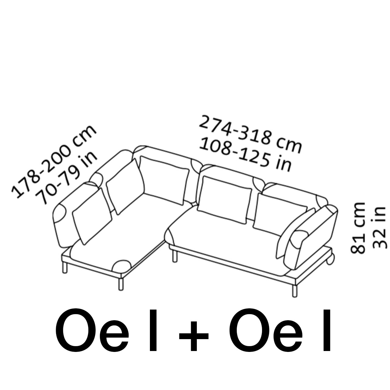 Maßzeichnung brühl tam Sitzgruppe