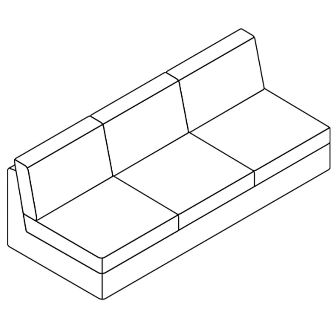 COR Conseta: Skizze Sofa-Korpus 40289