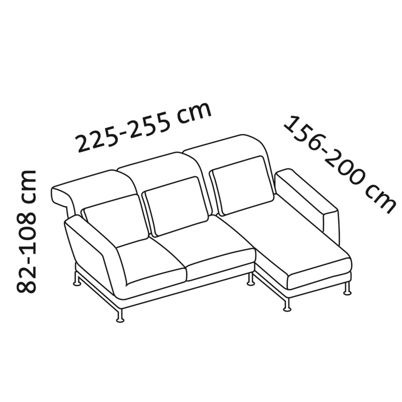 Maßzeichnung brühl moule small Garnitur