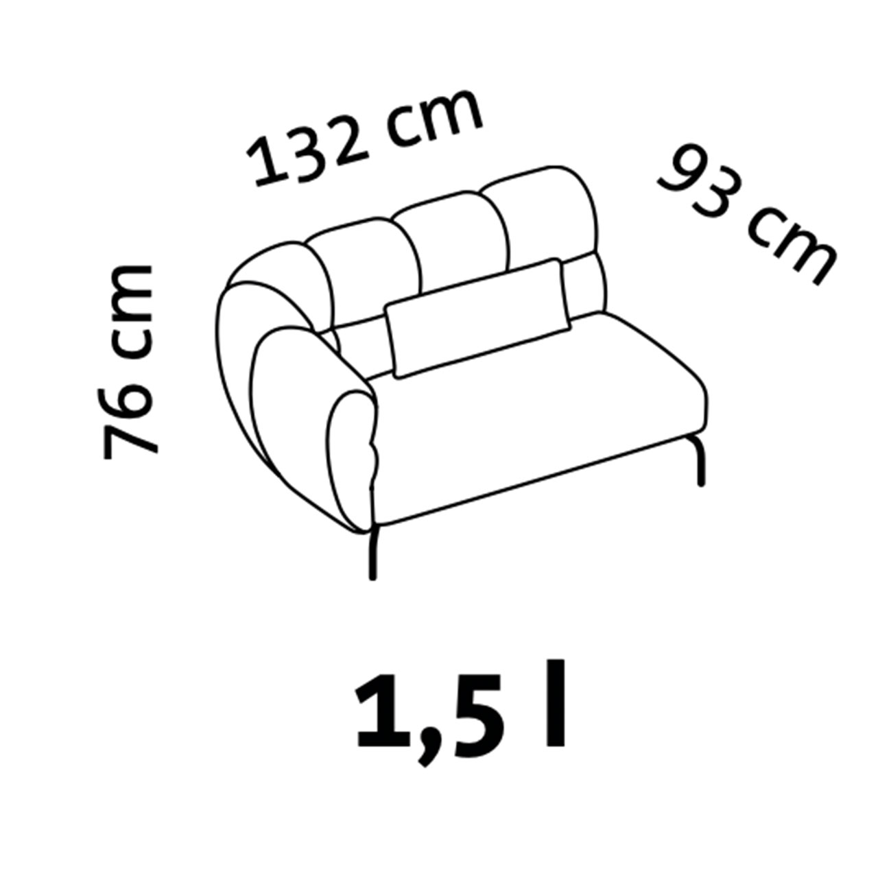 Maßzeichnung brühl magnolia Anstellsofa 73018