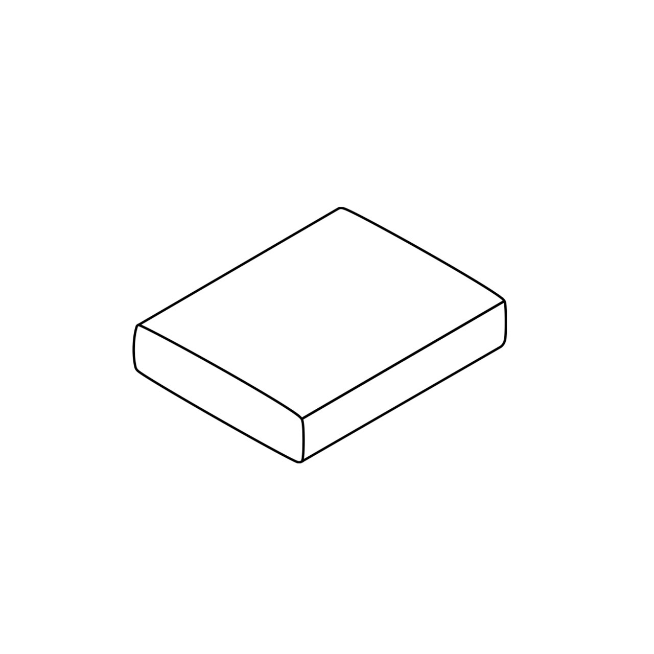 COR Conseta: Skizze Armlehnkissen 6050, Maße 40 x 50 cm