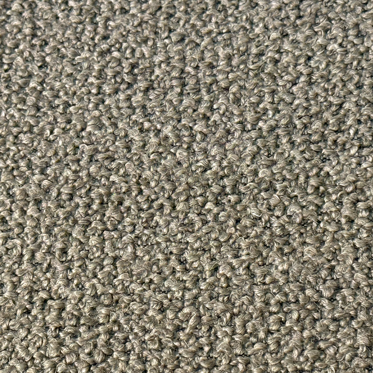 Detailaufnahme des groben Stoffes  in graugrün