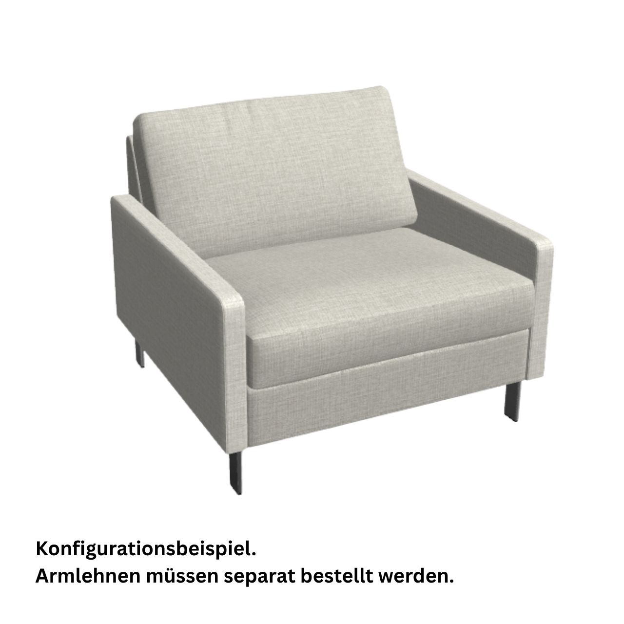 COR Conseta Sessel-Korpus 40180 Breite 80 cm