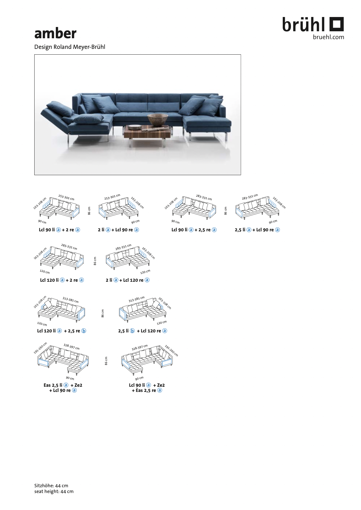 Maßblatt brühl amber