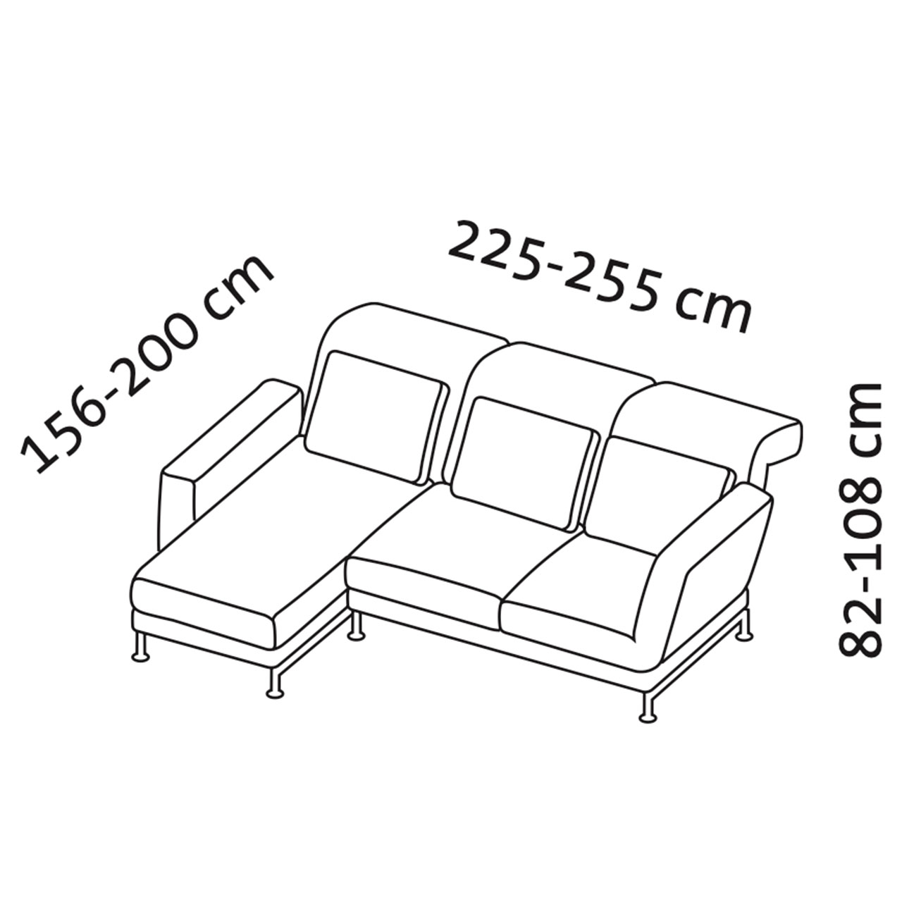 Maßzeichnung brühl moule small Garnitur