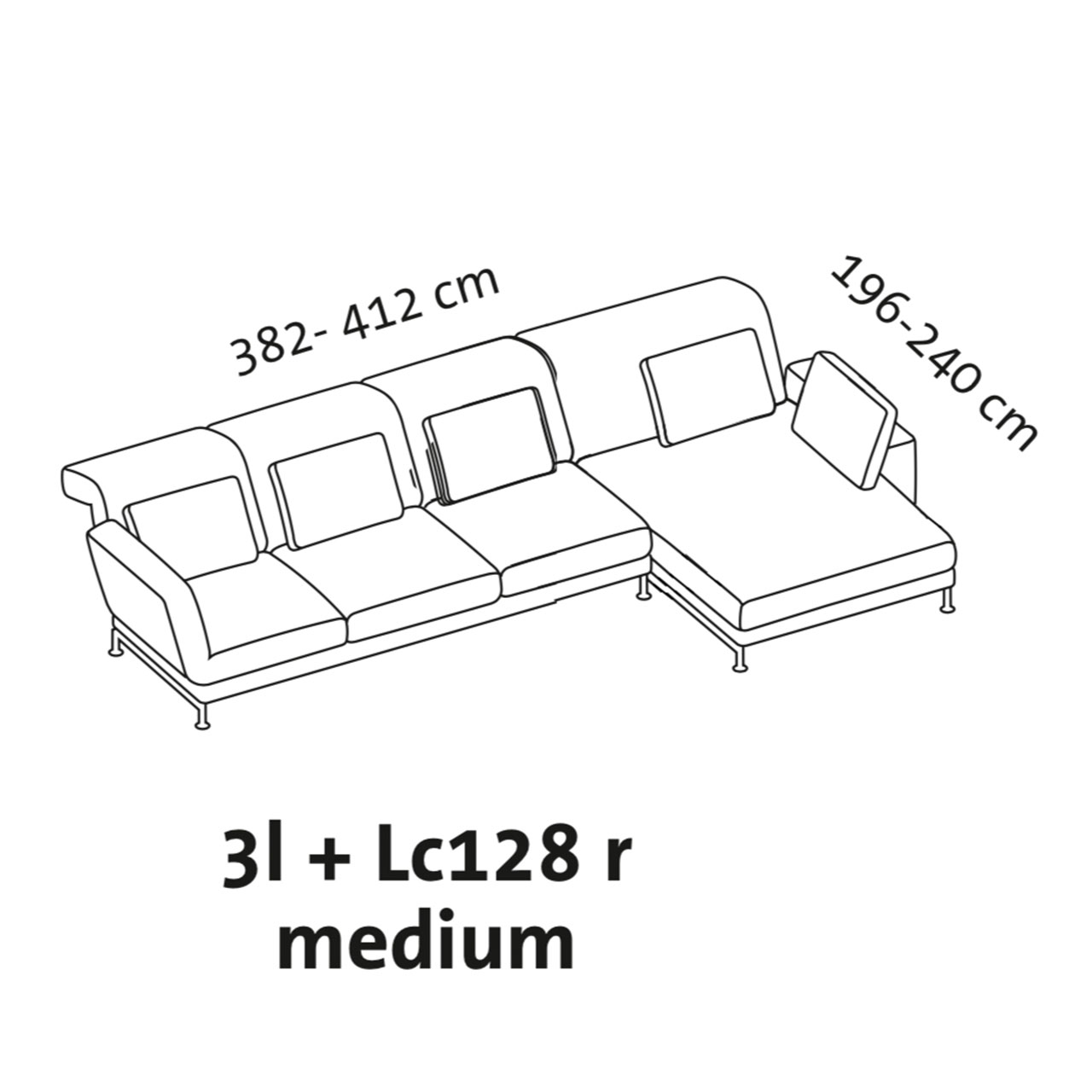 Maßzeichnung brühl moule medium Garnitur
