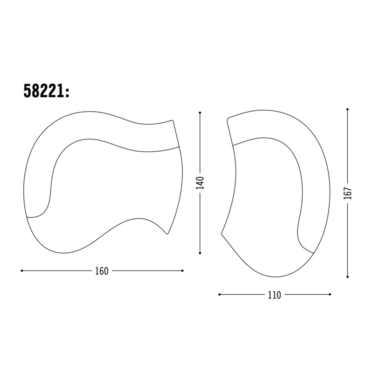 Skizze mit Maßen der einzelnen Teile