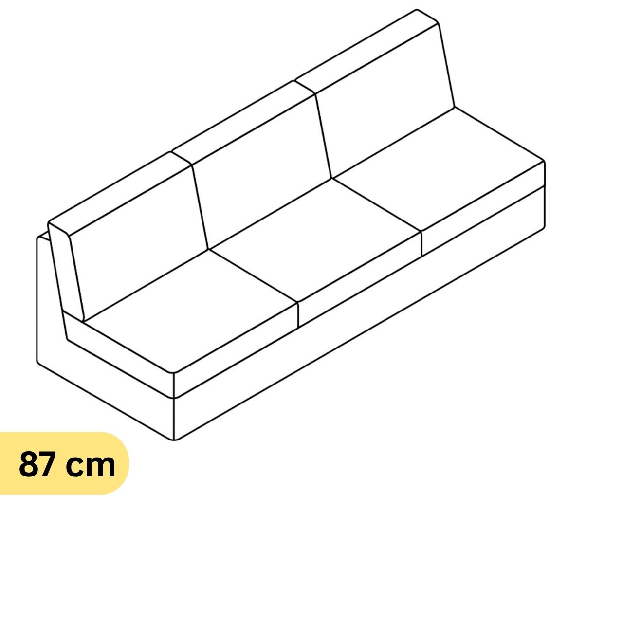 COR Conseta: Skizze Sofa-Korpus 40380