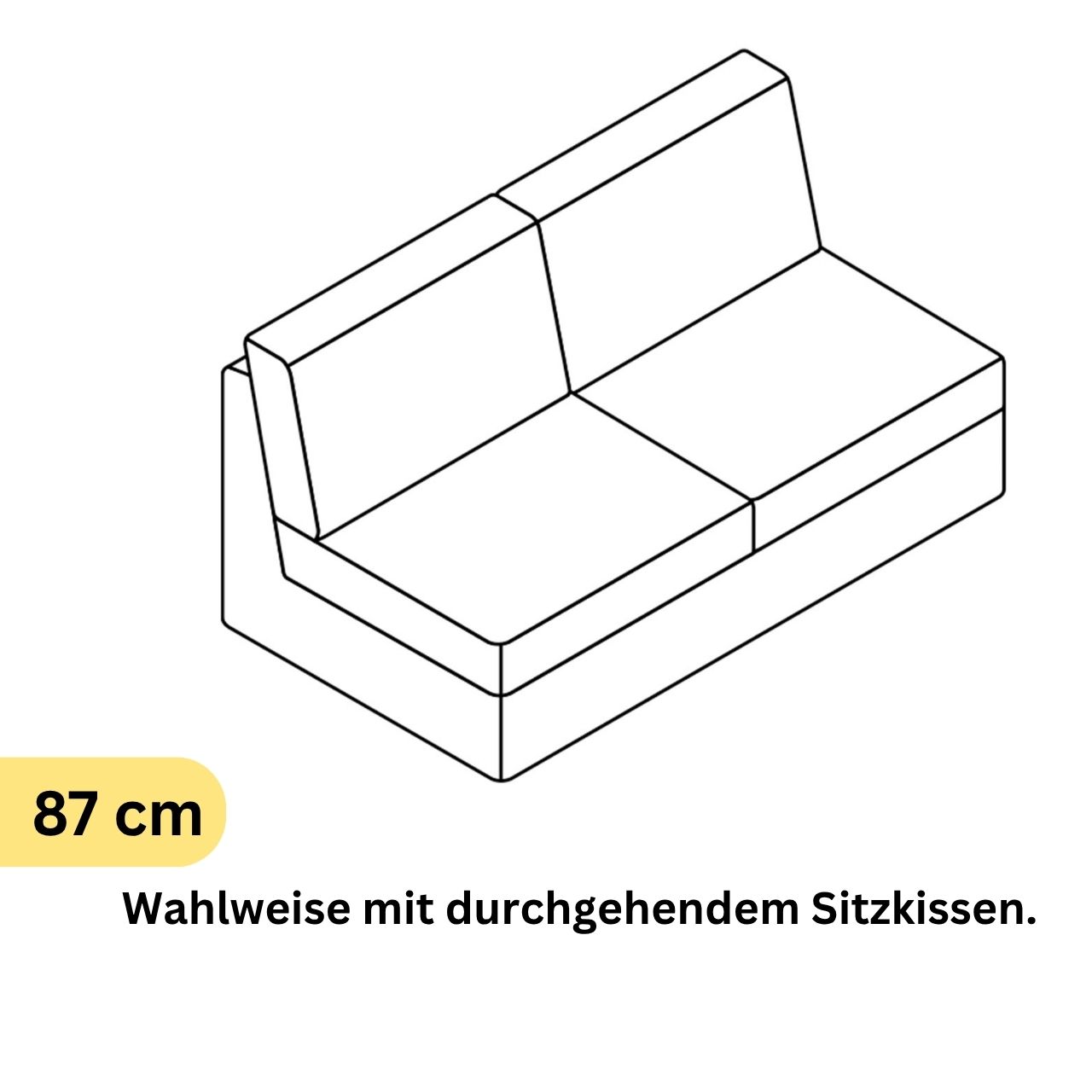 COR Conseta: Skizze Sofa-Korpus 40280