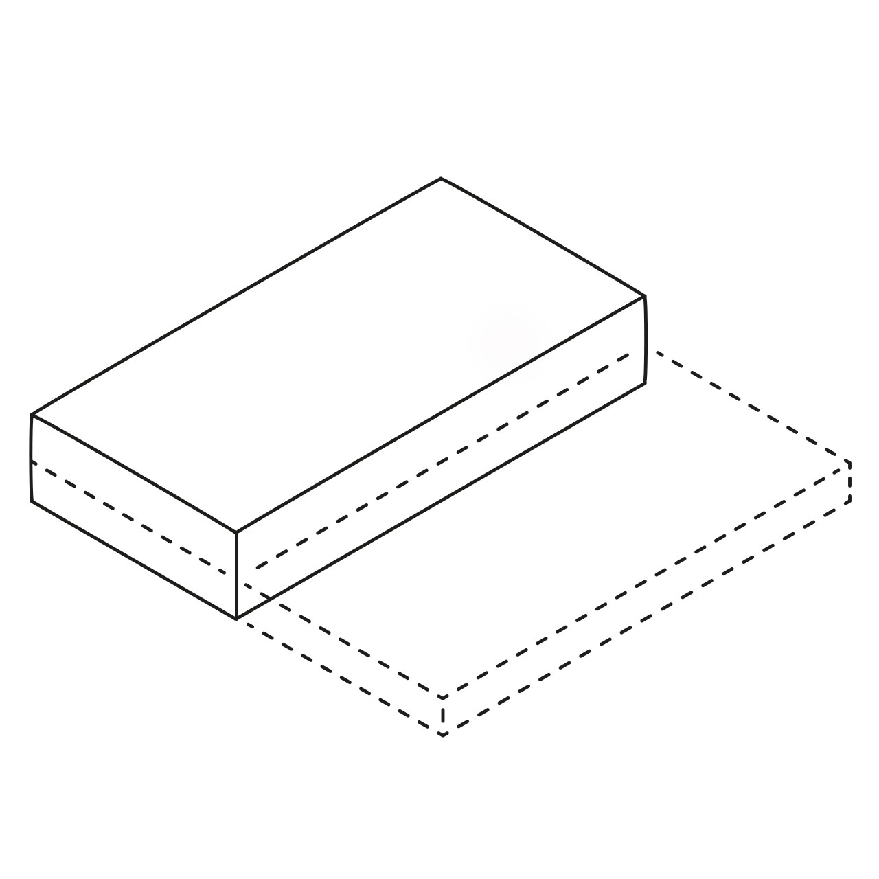 Skizze der Ausklappfunktion des Schlafelementes.