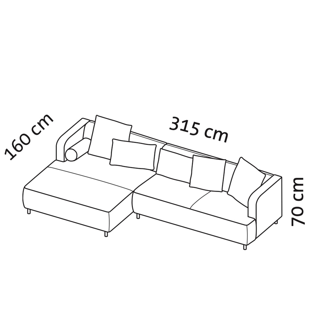 Maßzeichnung brühl aoyama Garnitur