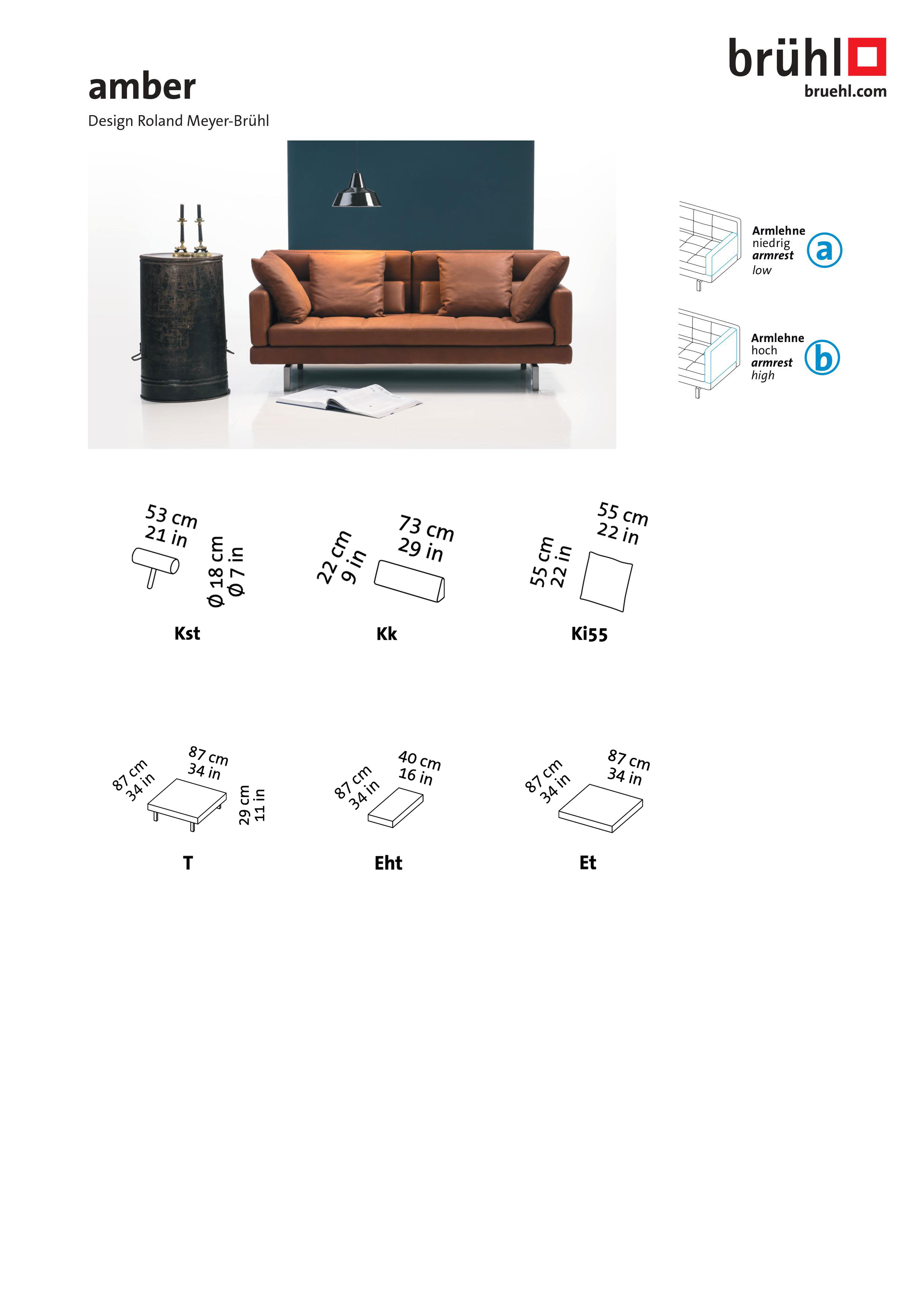 Maßblatt brühl amber