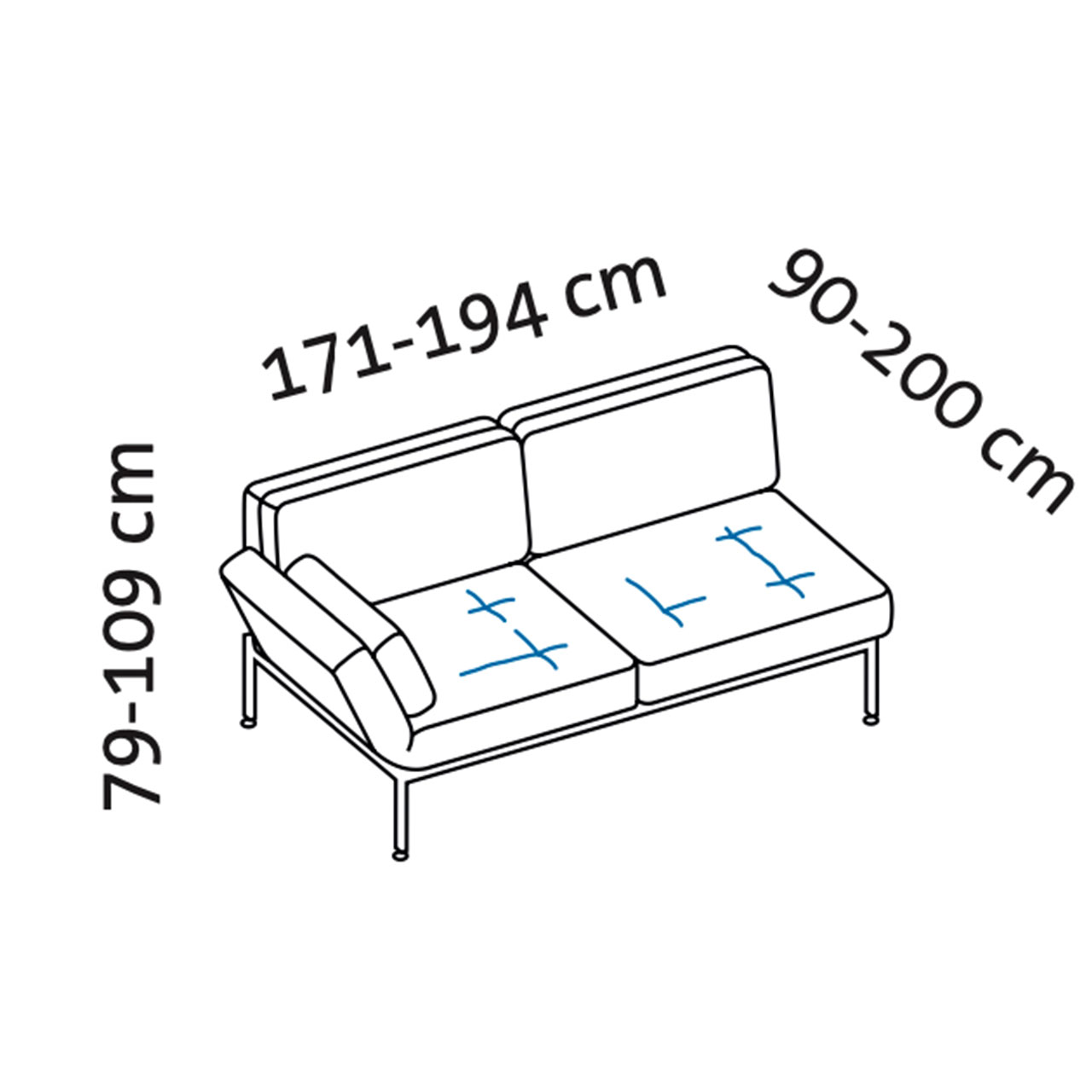 Maßzeichnung roro medium soft 74006